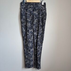 Seven7 Women's Pull On Multicolor Leopard Print Leggings High Rise Small Stretch